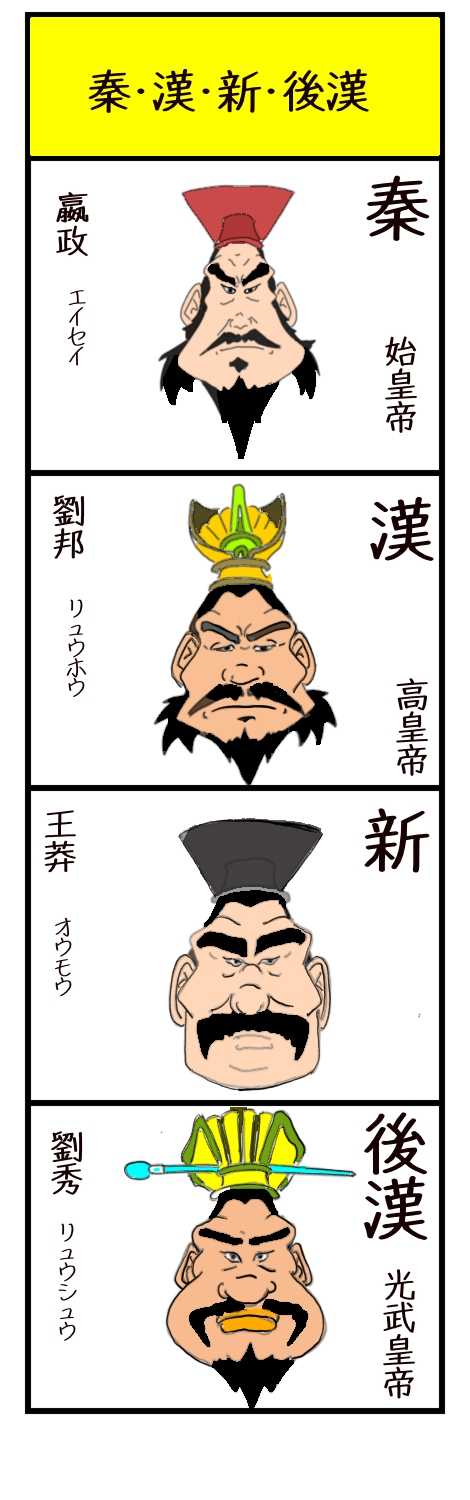 秦・漢・新・後漢 4コマMEMO ～世界の歴史～ 楽天ブログ