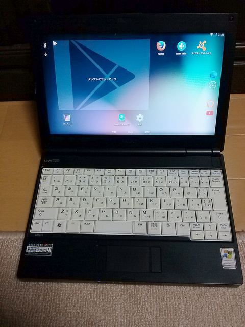 BL100/S上のAndroid-x86 4.4 r2