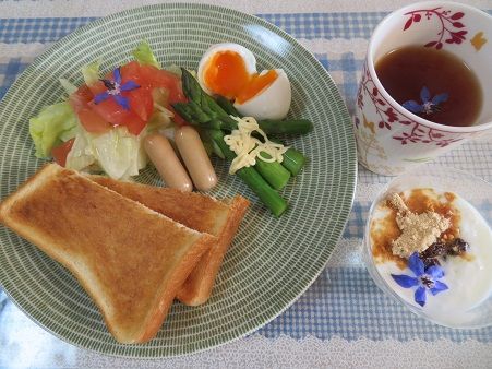 マドンナブルーの花はボリジ ボリジの朝食 藤の花殻 静かな時が流れる 風の庭 楽天ブログ
