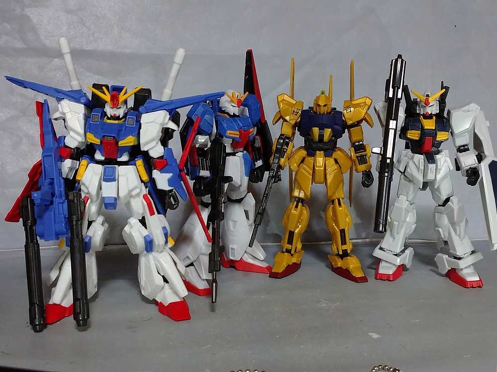 Gフレーム　ZZガンダム　強化型ZZガンダム バンダイ、食玩「Gフレーム」ZZガンダム/強化型ZZガンダムを限定発売