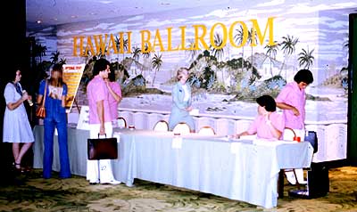 アメリカ園芸学会受付