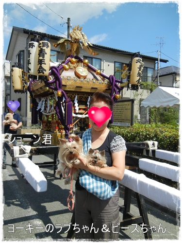 近くの神社の秋祭り