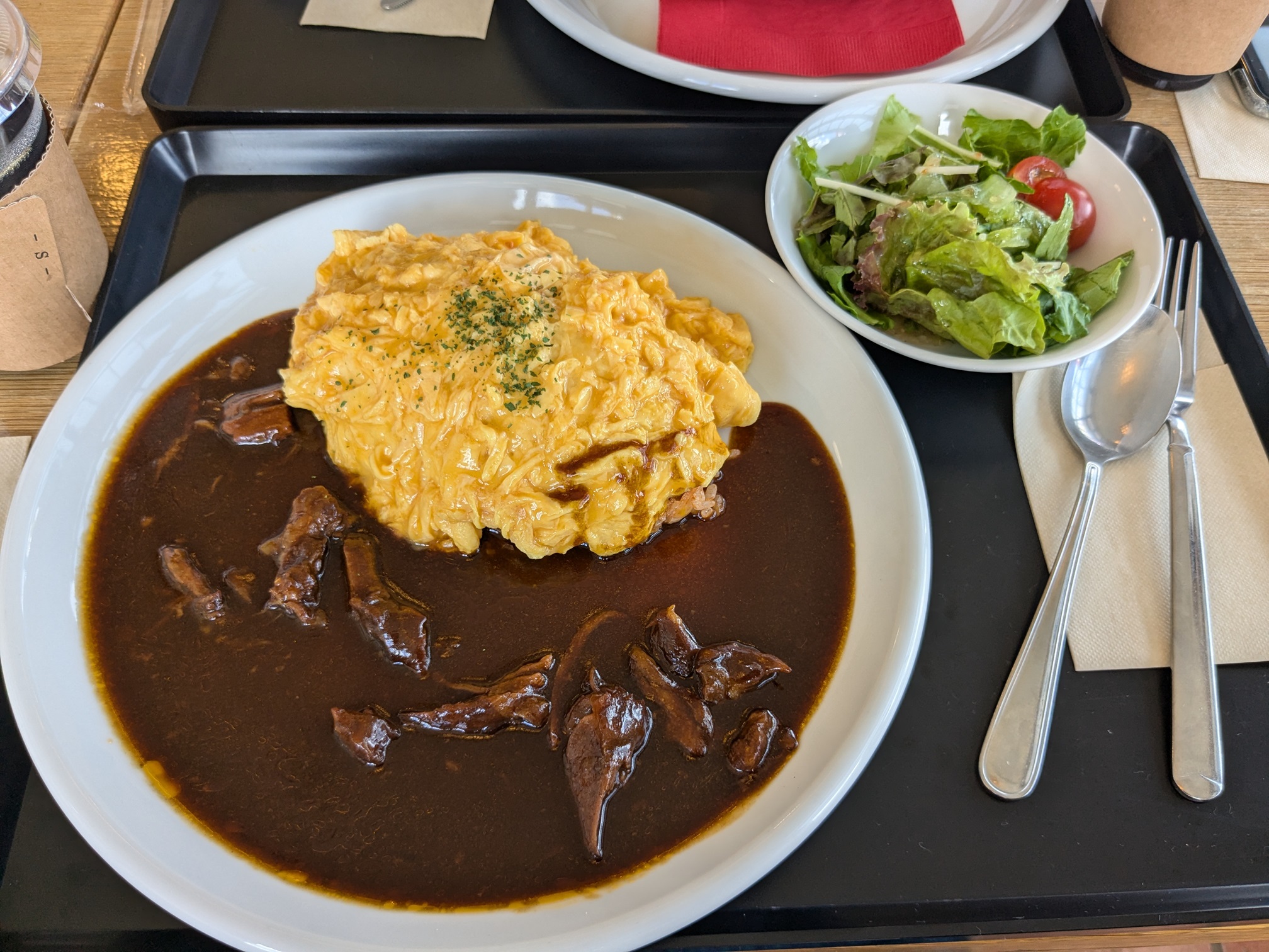 千葉県市原市レストラン　新風堂　ランチ　牛すじオムライスベーシック