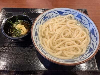 本日のさぬきうどん 釜揚げうどん大250円（丸亀製麺EQUiA北