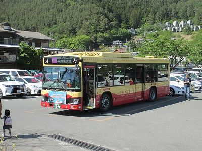 富士急バス Rライン河口湖周遊バスに乗る 駅乗下車と旅行貯金と簡易乗りバス記 楽天ブログ