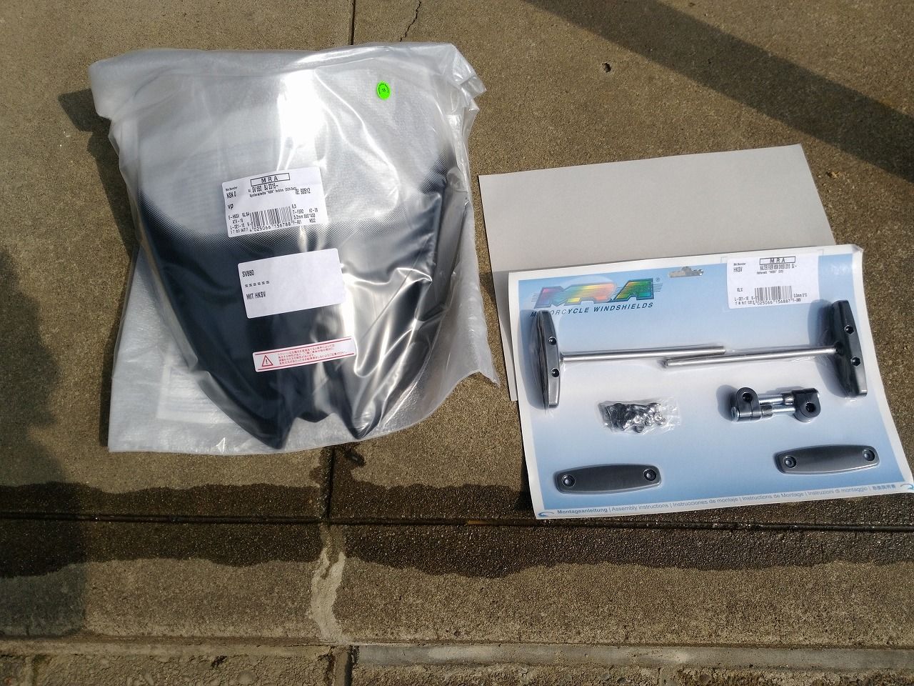 SV650専用　MRAスクリーン SV650 ABS 16- スポイラー スクリーン クリア MRA : モトパーツ