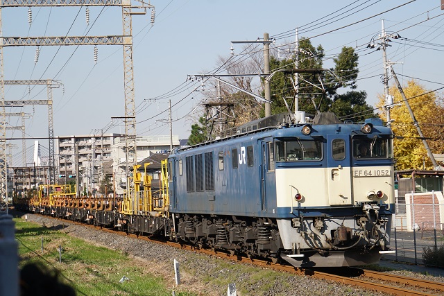 EF64 1052牽引 茅野ロングチキ工臨 空返却6
