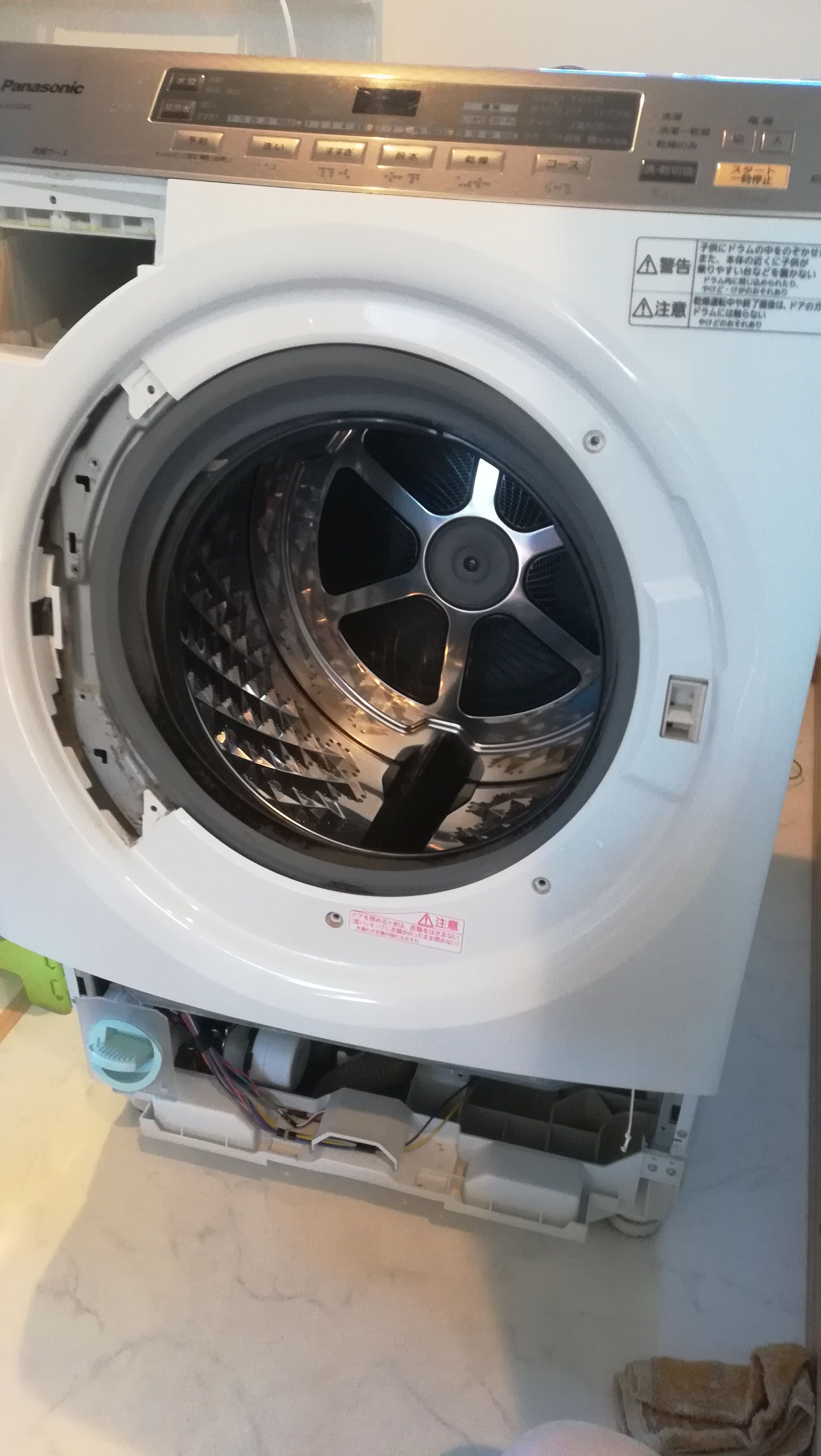 Panasonicドラム式洗濯機NA-VX5200Lのゴムパッキング交換 | 楽天と生活
