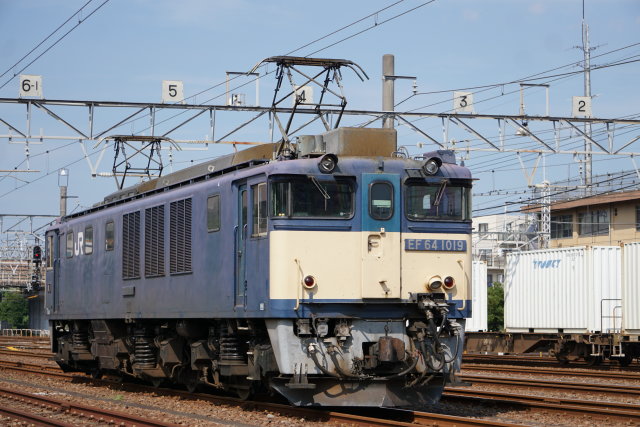 国鉄色 EF64 1019牽引 鹿島貨物3