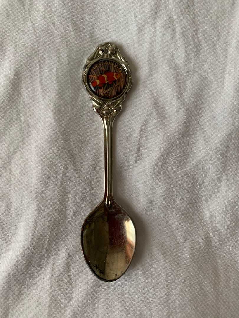 Australia Silver Plated Great Barriere Reef Spoon オーストラリアグレートバリアリーフの