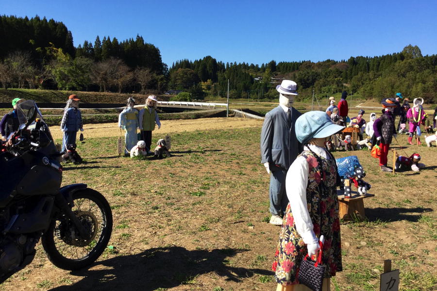 休耕田の案山子