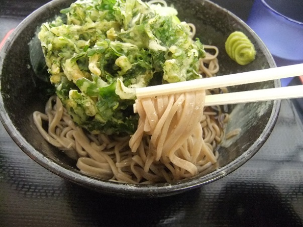 一ツ家3丁目・そめ太郎の冷やしそば+春菊天2