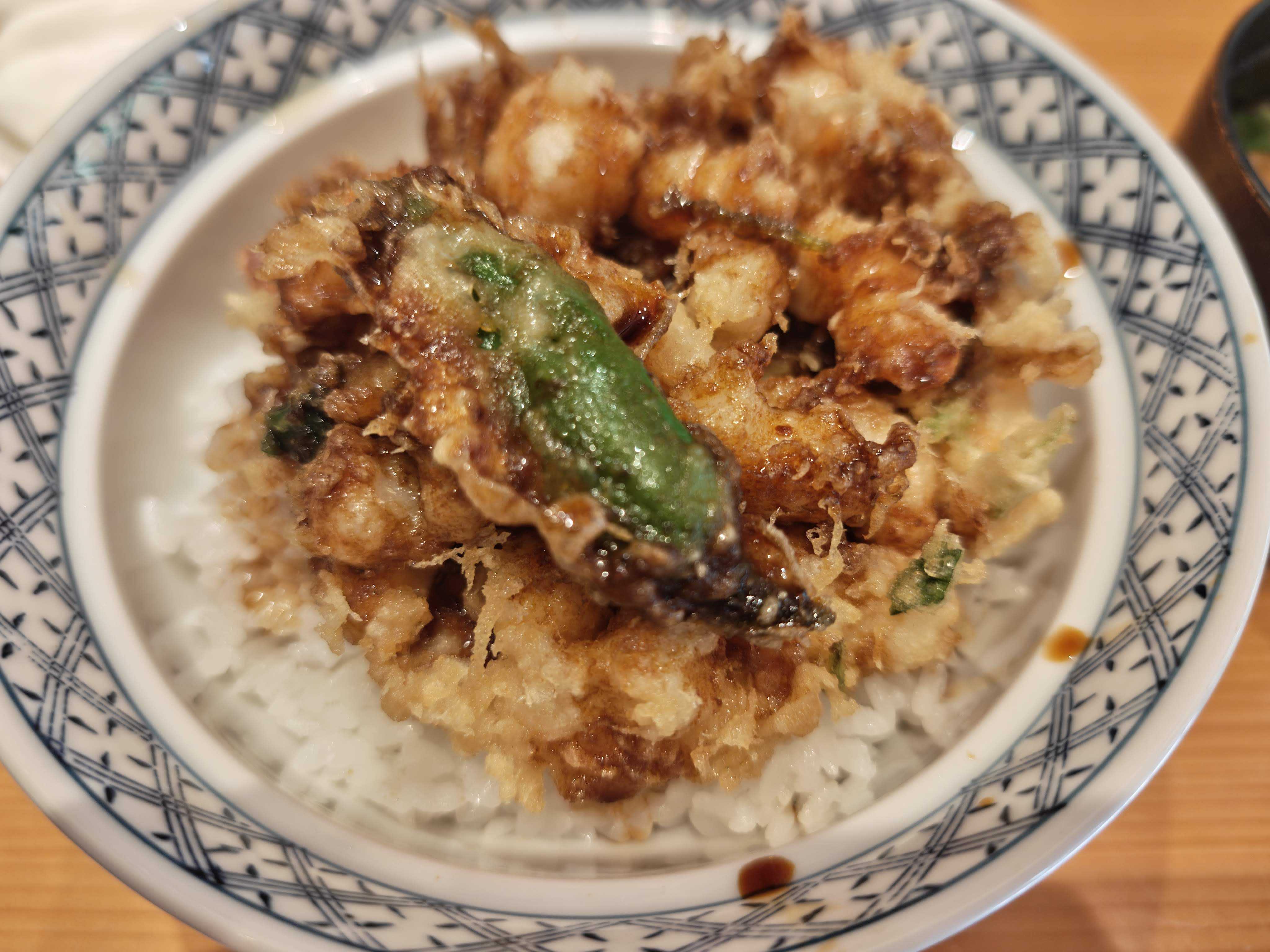 新橋・虎ノ門　ランチ　天ぷら かき揚げ 之村　かき揚げ丼