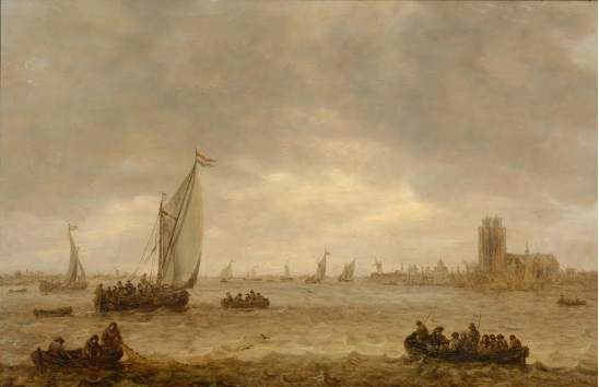 きのうの続き、17世紀オランダ絵画、ホイエンの風景画について 