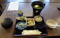 智積院会館１日目朝食