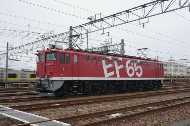 桜と虹 EF65 1118大宮チキ工臨 返却3