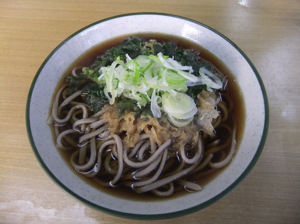 ふじた@浅草橋の春菊そば1