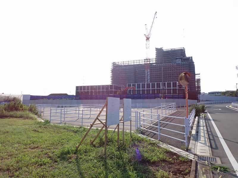 白井変電所建設予定看板