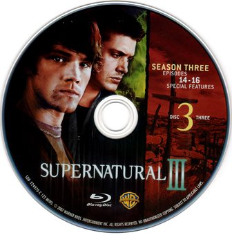 『0431　スーパーナチュラル SEASON 3 DISC 3　［THE COMPLETE  THIRD SEASON］』ピクチャディスク