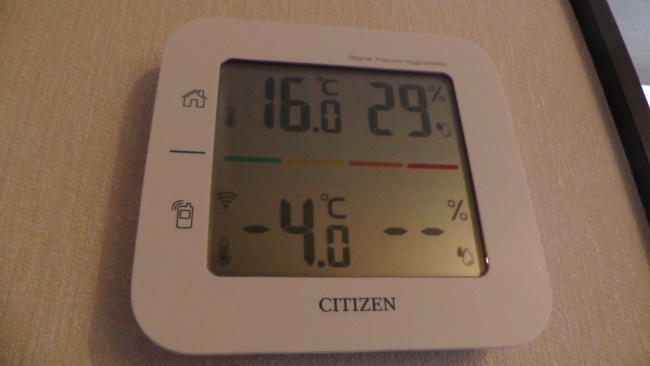 室内外の温度