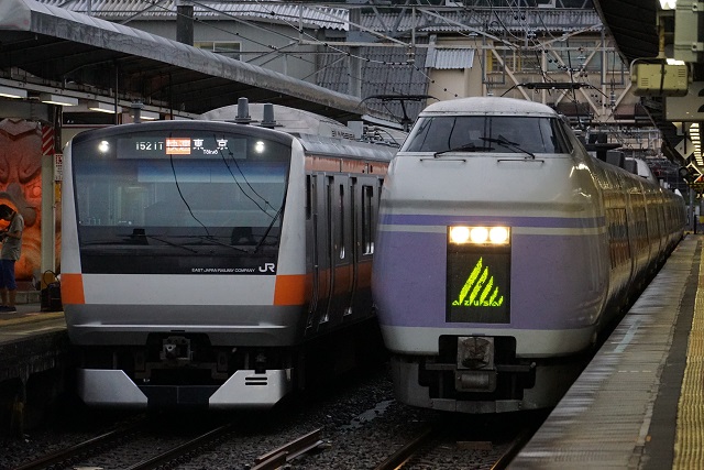 続、185系 湘南ブロック色 廃車配給 & スーパーあずさin 高尾5