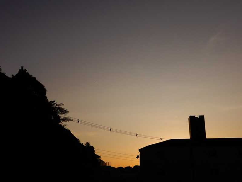 夕暮れ