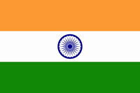 インド共和国　国旗。