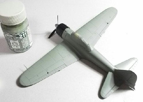 タミヤ１／７２三菱零式艦上戦闘機二一型製作中－０９.jpg