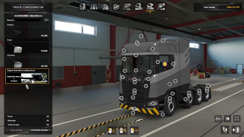 オファー ets2 右ミラー