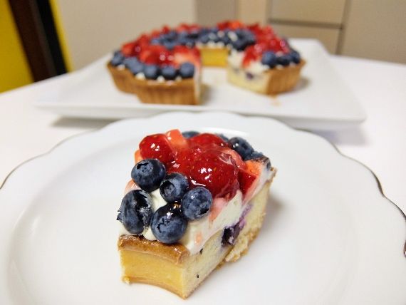 コストコ食材 ブルーベリータルト チーズクリーム Blueberry Tart