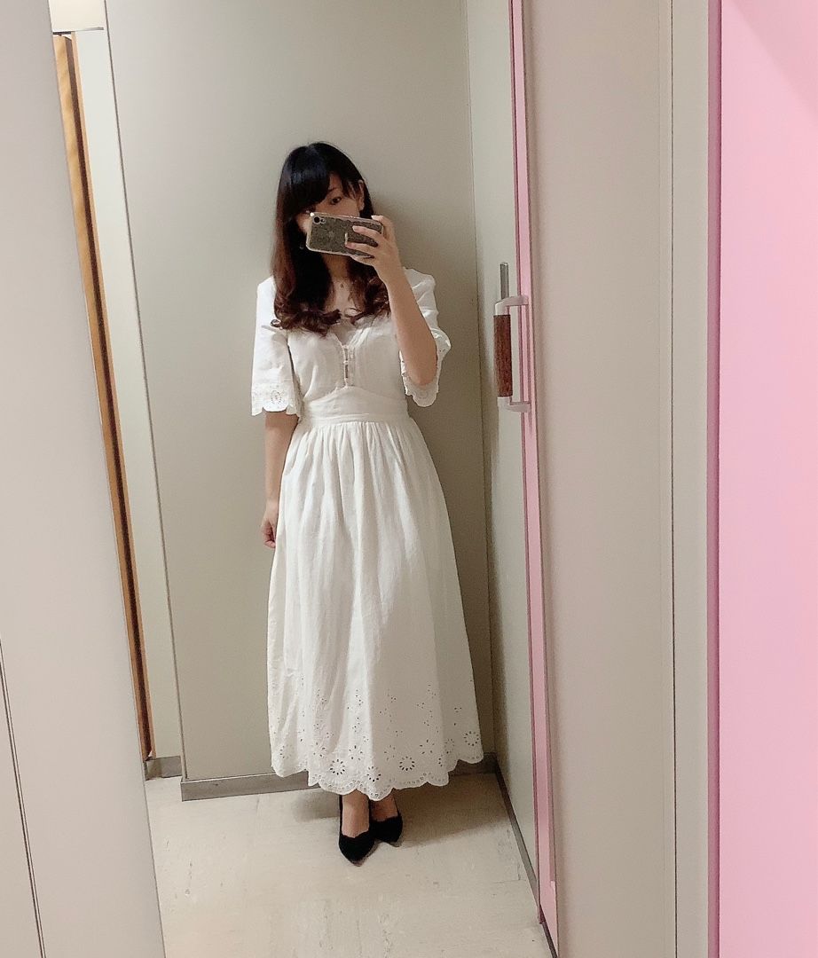ZARA の刺繍入りミディイワンピース | アラサー女子のちょっとお洒落