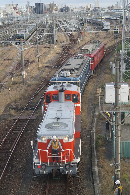 2017「ふれあい鉄道フェスティバル」尾久展示車両 入れ換え大行進2