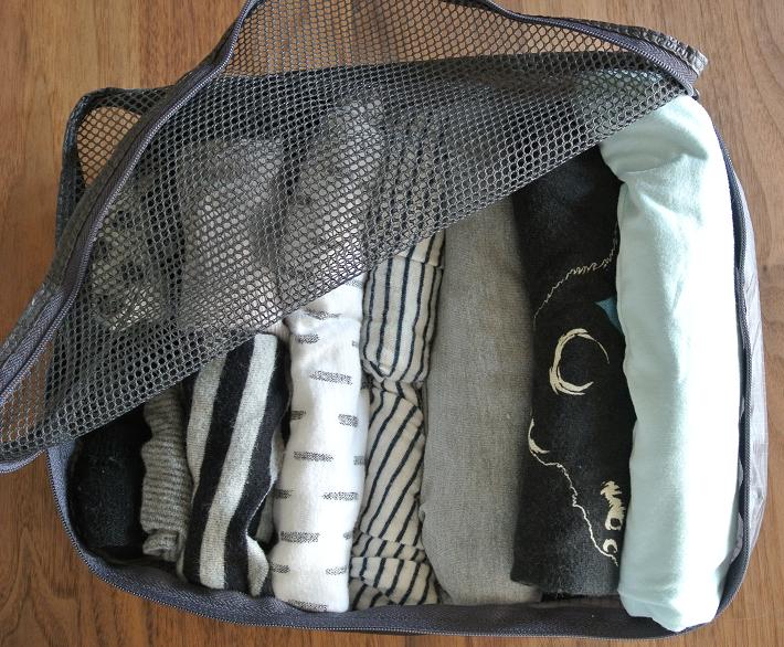 旅行バッグは無印のたためる仕分けケースでスッキリ収納 ぼくと私のおうち 楽天ブログ