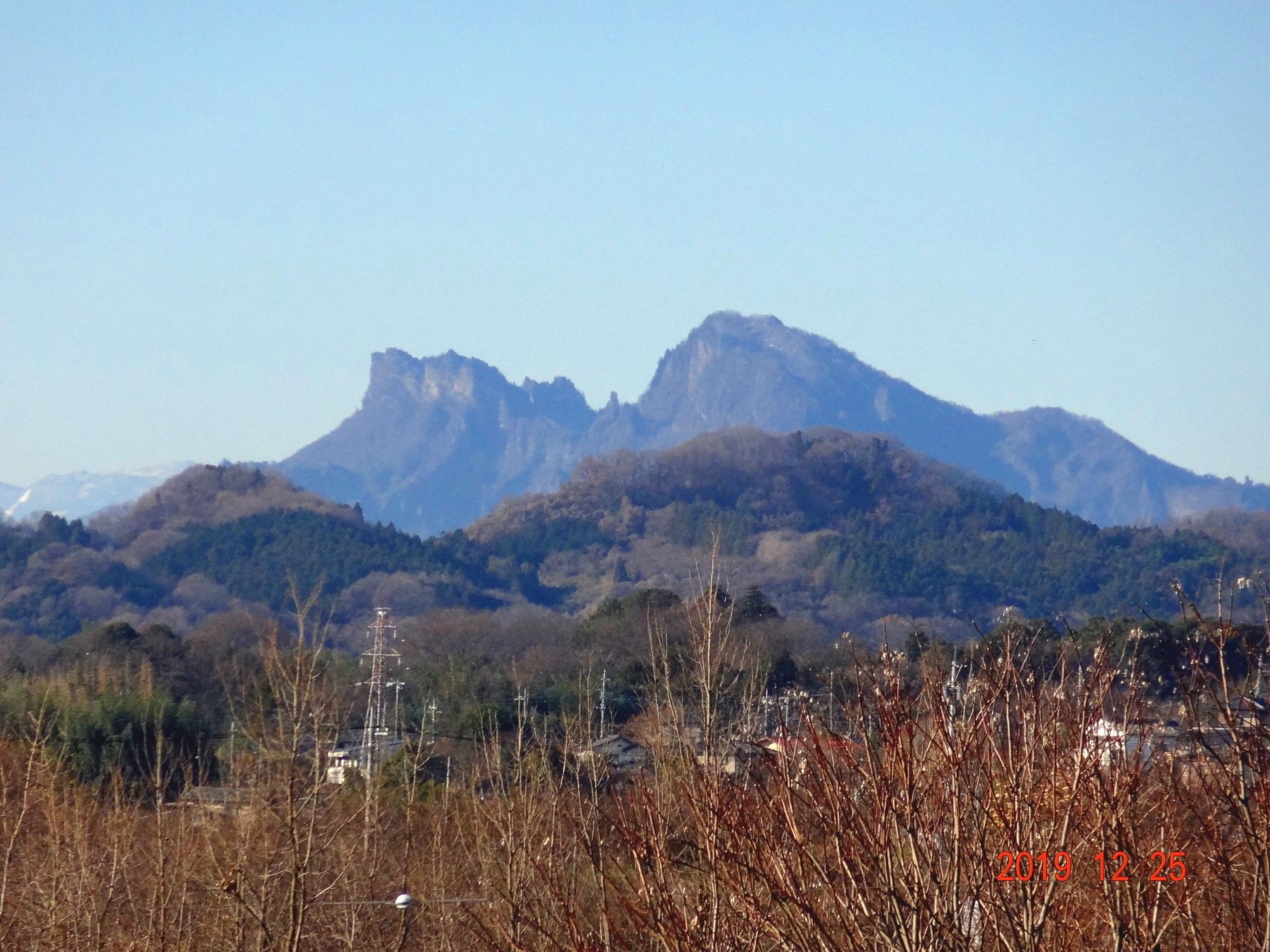上毛3山（赤城山・榛名山・妙義山）を撮影した！ 2019年12月