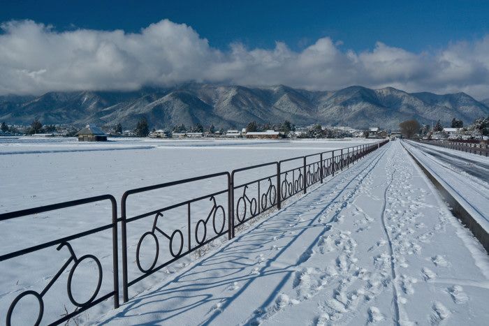 今日の安曇野 雪景色 フォト安次郎 安らぎの風景 楽天ブログ