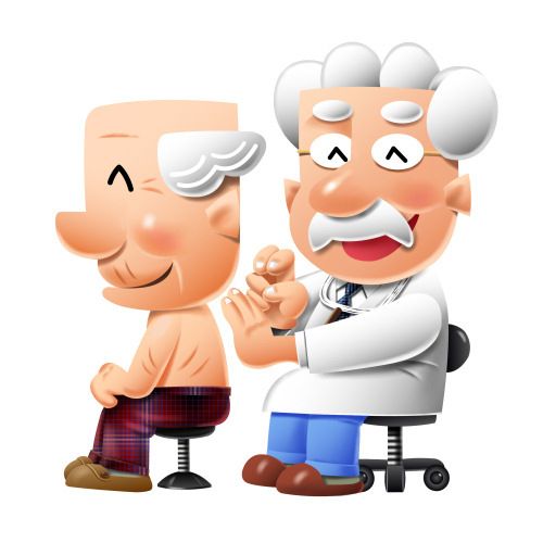 医者に診察してもらうお年寄りイラスト Noguchi S Worldへようこそ 楽天ブログ