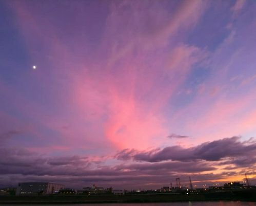 ピンクの雲 紫の空 自然に癒されたい 楽天ブログ