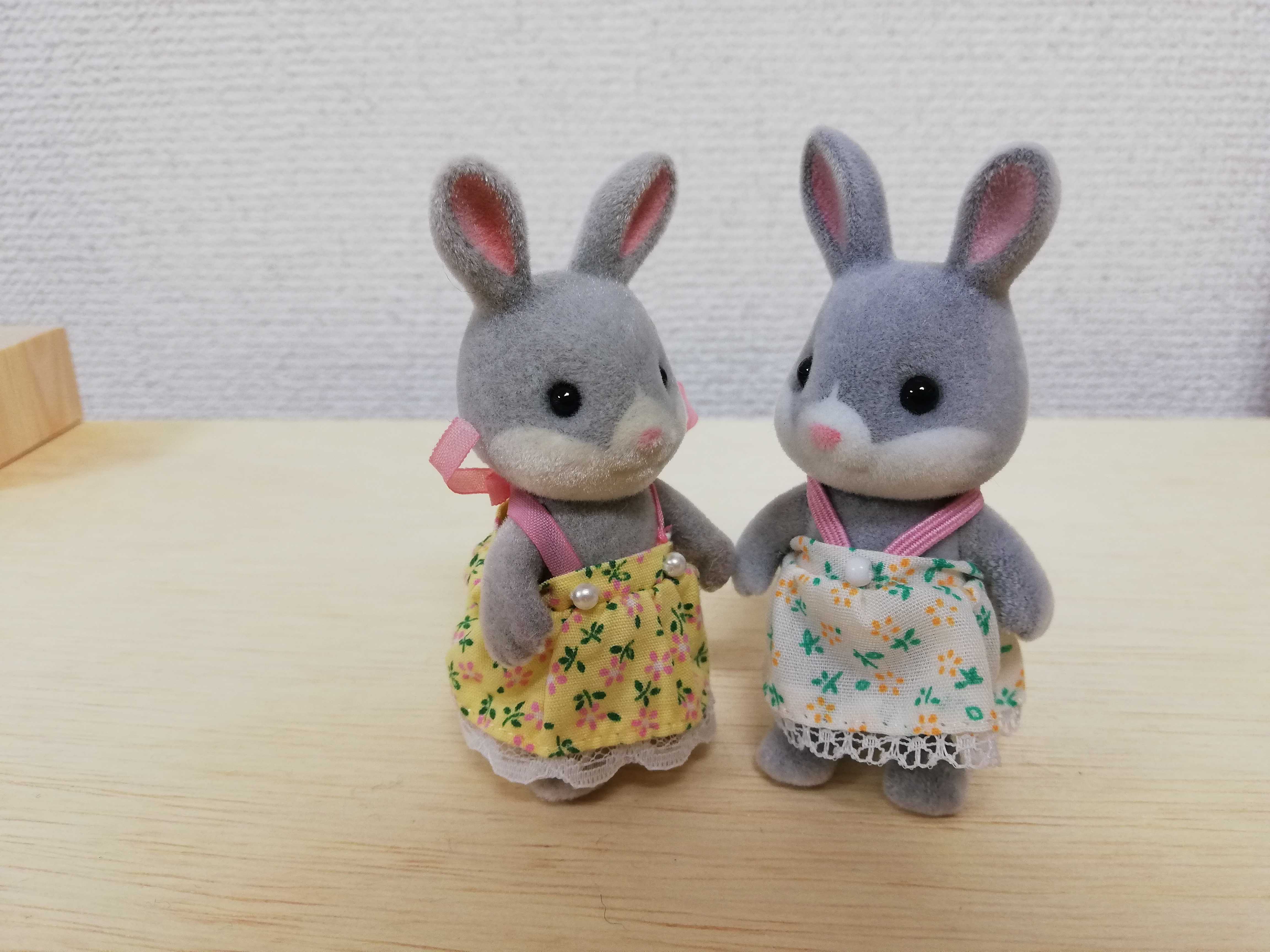 シルバニア】わたウサギファミリー | 三度の飯とミニチュアが