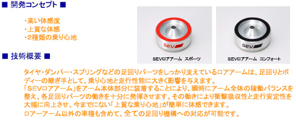 SEV LOWER ARM 開発