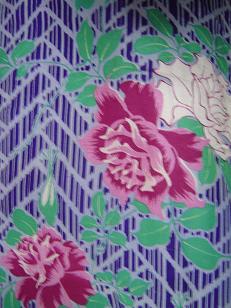 薔薇柄の長羽織