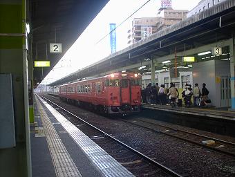出雲市行きキハ４７形＠松江駅