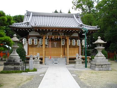 京阪香里園駅周辺　鞆呂岐神社