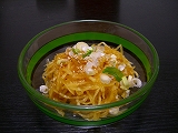 そうめんかぼちゃのゴマ醤油和え