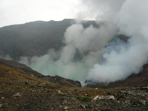 阿蘇の火口です。