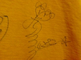 中西選手のサイン