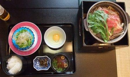 すき焼き定食