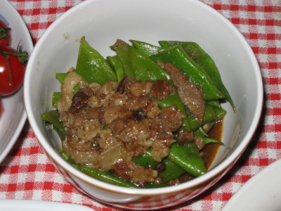 モロッコインゲンの豚肉炒め