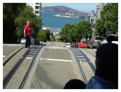 サンフランシスコ　ケーブルカーからの景色