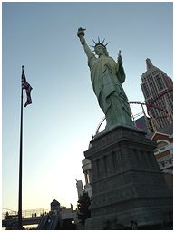 ラスベガス　NYNYの自由の女神像