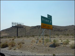 ラスベガス　高速15号線Primm出口
